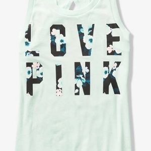 Pink tank floral